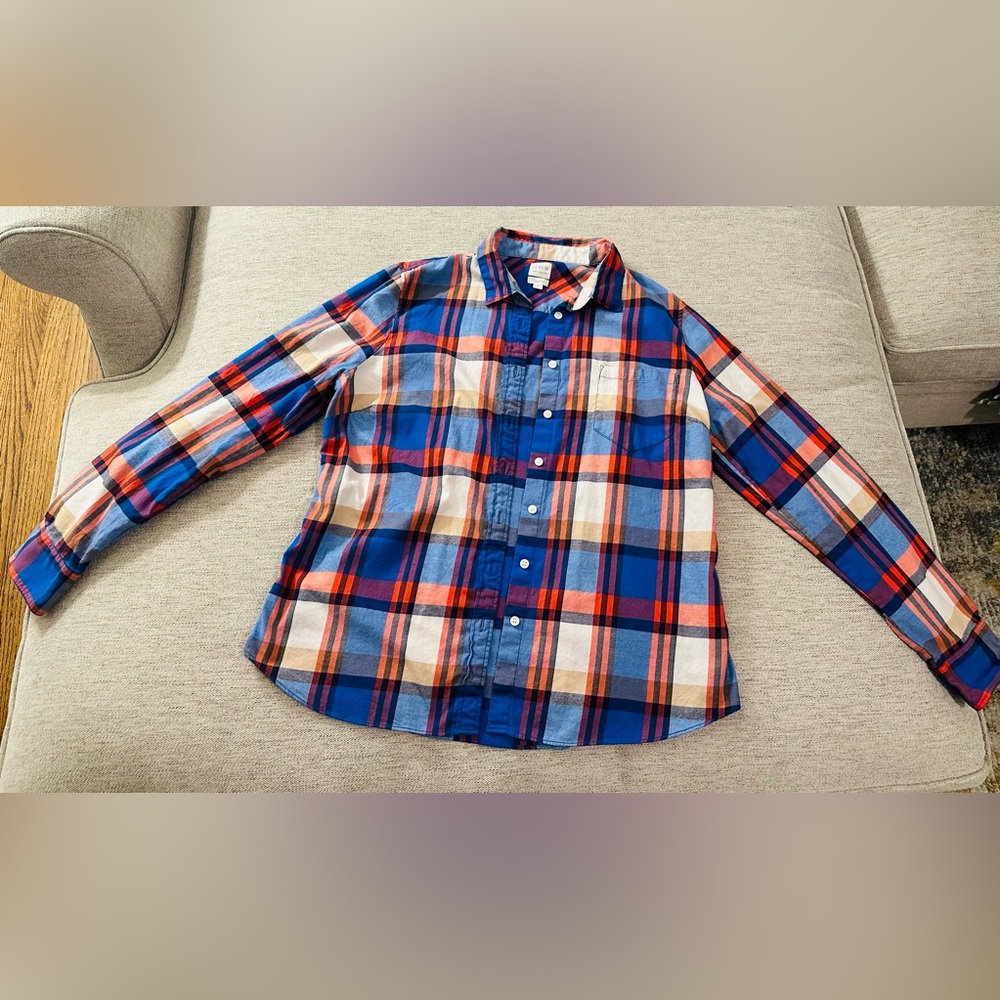 J.Crew Perfect Fit Plaid Button down